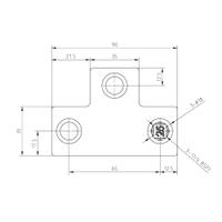 Doos Lang T-stuk - zwart - vierkant - 25 mm (50 stuks)
